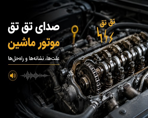 صدای تق تق موتور ماشین